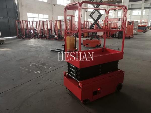 Hydraulic 3.9M Self Propelled Lifting Platform Mobile Indoor Electric Scissor Lift