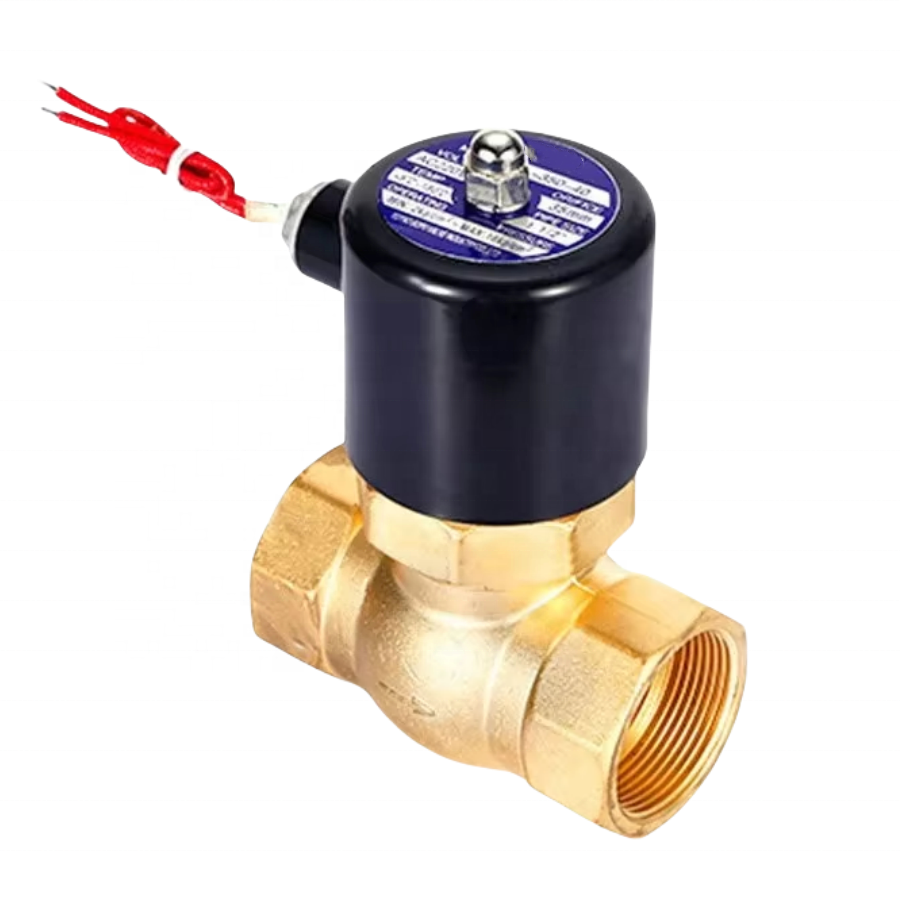Etrany 2Way 1  1/2in Steam  DC24V Brass Material Stop Solenoid Valve Normal Temperature Control Manual 1 Year Warranty ODM/OEM