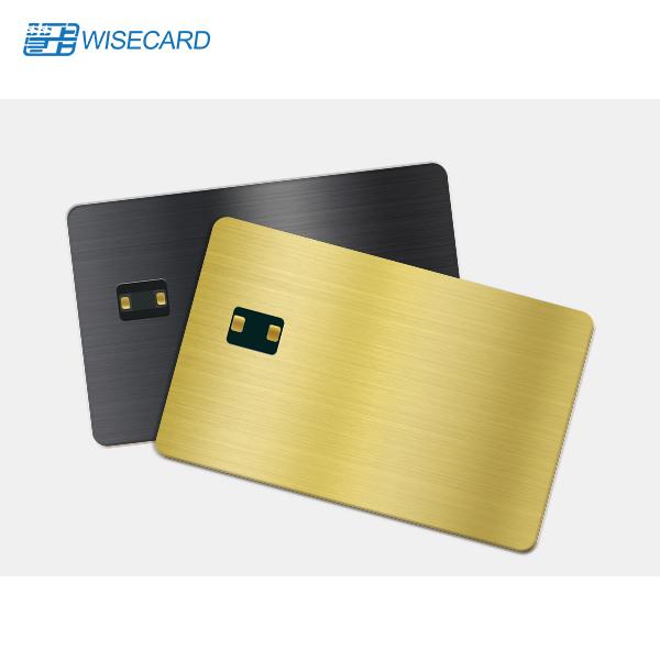 WCT Metal RFID NFC Chip Business Cards Customized Logo Fast Reading NFC Metal Card 144 Bytes