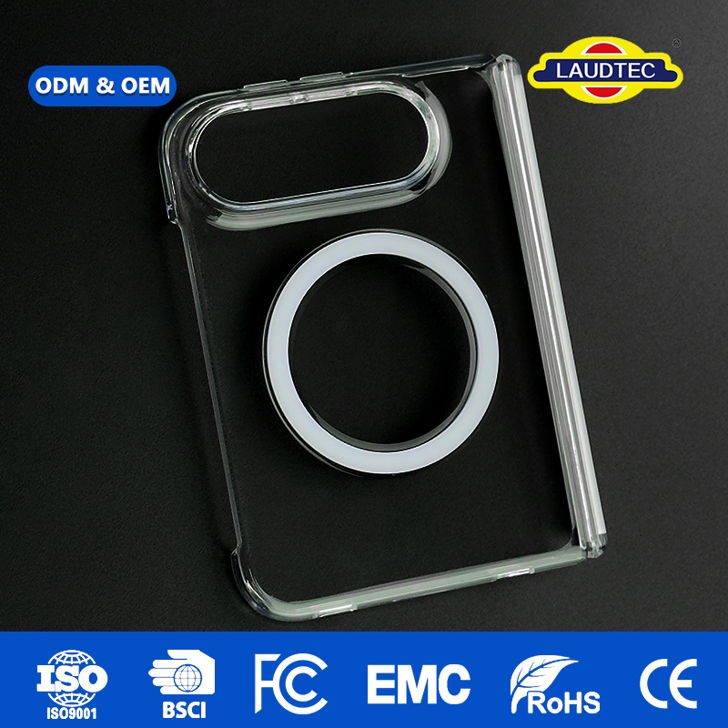 Wholesale HD Clear Foldable Phone Case for iPhone 18 Fold High Transmittance Ultra-Light OEM/ODM Supported
