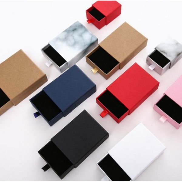 Cardboard Rigid Ring Earring Necklace Jewelry Watch Gift Box Custom Printing