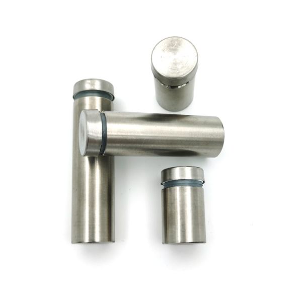 Тупик знака зажима акрилового стекла нержавеющей стали продетый нитку прокладкой для стеклянного знака рекламы панели