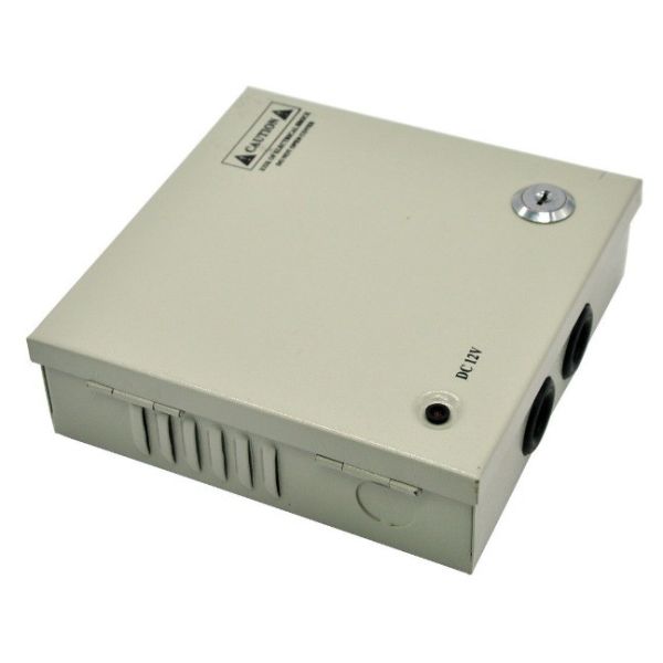 36W 4 Ports DC12V CCTV Power Supply Box Distribution for Outdoor CCTV Camera PTC Fuse