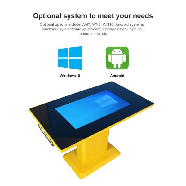 43 Inch Touch Screen Activity Table Modern Living Room Coffee Table Windows