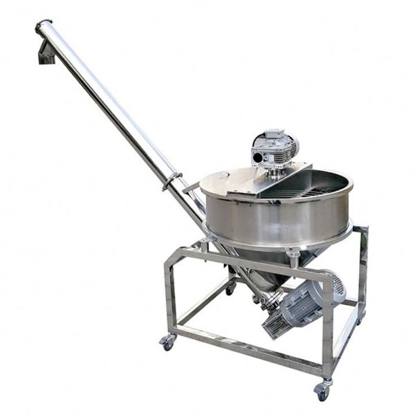 Custom Stainless Steel Heat Resistant Screw Feeder with 52L Hopper Capacity for Flour and Grains