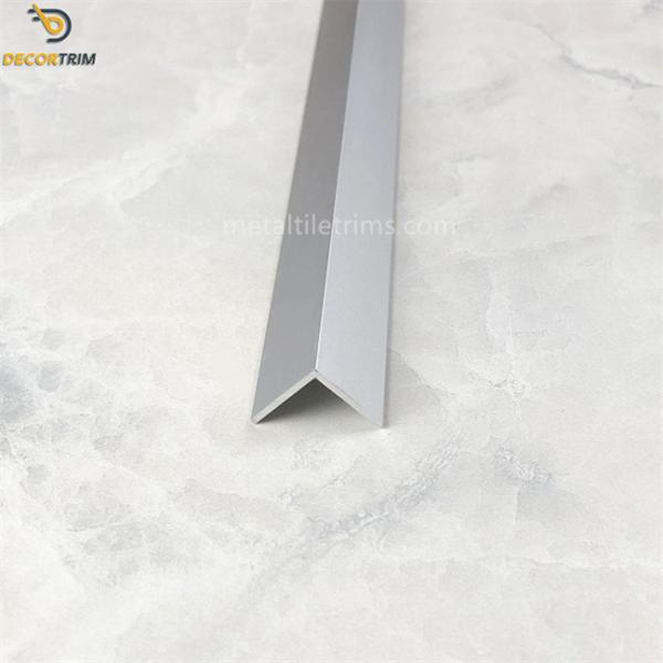Corrosion Resistant Tile Ceramic Trim 20mm ×20mm External Aluminum Trim Silver