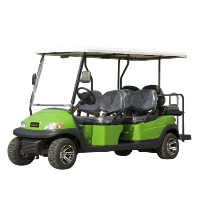 4 Front Seat and 2 Back Seat Electric Golf Cart  48V Lithium Battery Powered