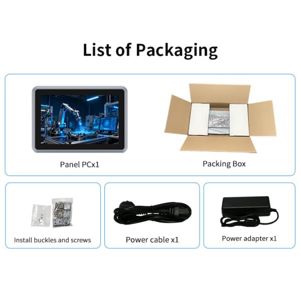 21.5 Inch Industrial Panel PC with Capacitive Touch Display and Wide Temperature Support in Full Aluminum Alloy