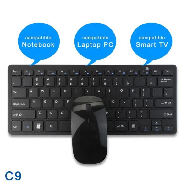 2.4G Ultra Slim Keyboard Mouse Combo For Universal Tablet PC Computer