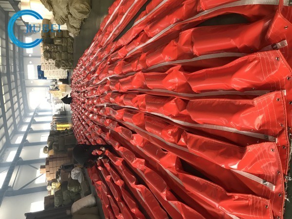Orange PVC and Rubber Solid Float Oil Containment Boom for Marine Oil Spill Response
