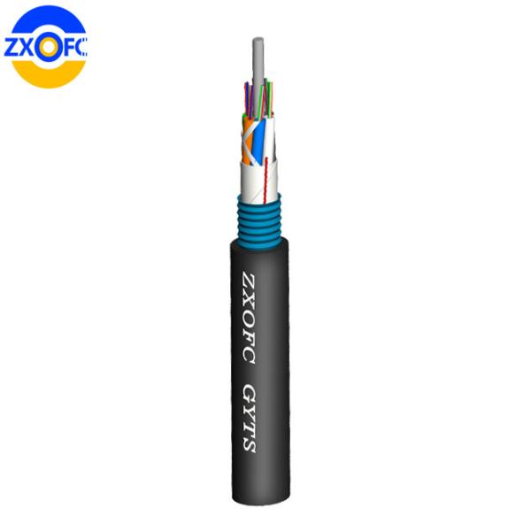 GYTS Duct Fiber Optic Cable 96 Core Armored Steel Tape Water Blocking