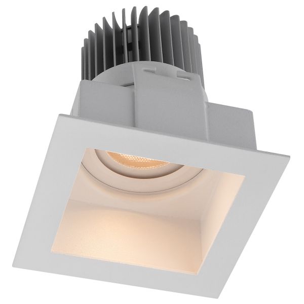 Trim 7W 2700-3000K Stainless Steel And Aluminum Dimmable Square LED Downlights for Gallery