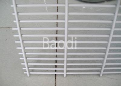 White PVC Coated Wire Mesh Security Fencing 2.4m Height For Factory Machine Guards