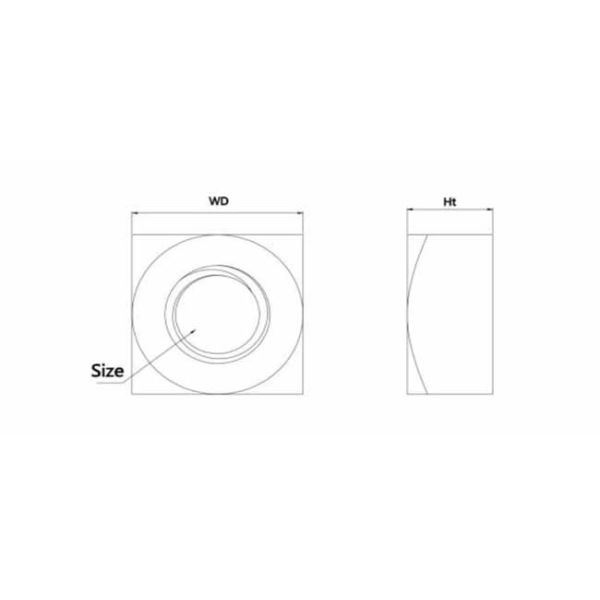 El cinc plateó 3mm-10m m que las nueces de acero inoxidables ajustan el tipo materiales de construcción DIN7983