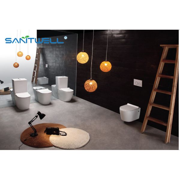 Квадратный керамический таз мытья 470×475×160 встречной верхней части Мм с сертификатом КЭ