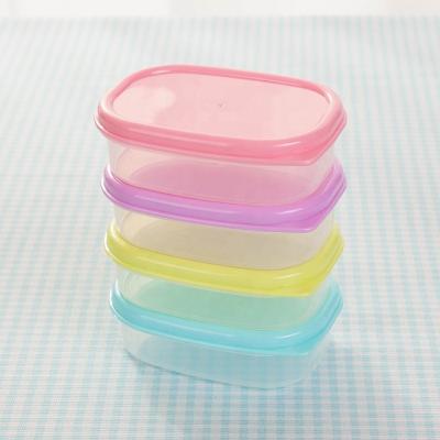 Food Storage Solution Rectangular Transparent BPA Free Plastic Refrigerator Organizer