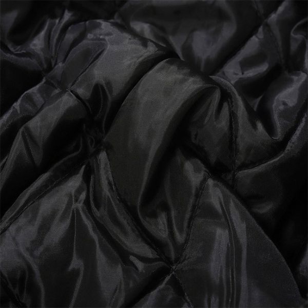 Washed Black European American Sport Jacket Teenagers Cotton Padded Winter Jacket