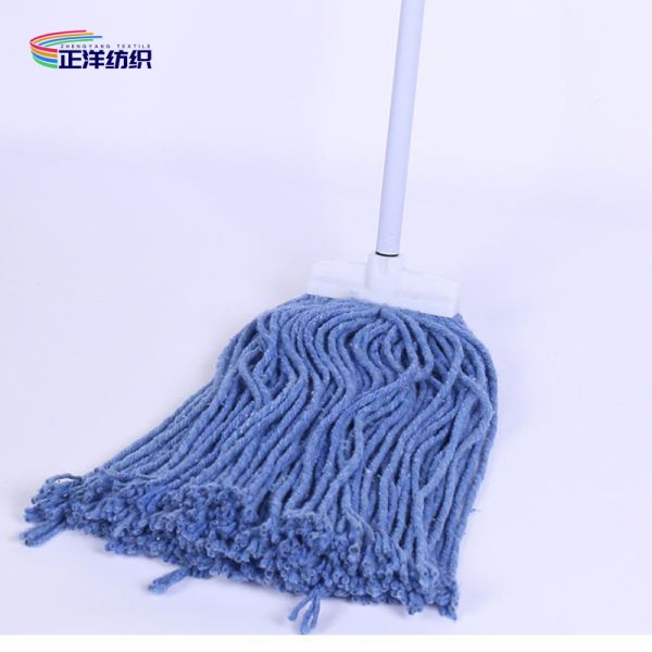 150cm Cotton Flat Mop Metal Handle Cut End Cotton Yarn Mop Head 300G