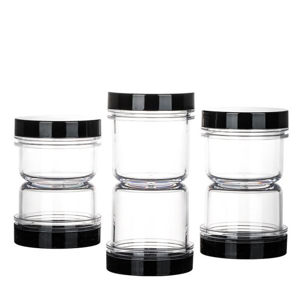 6oz frasco de empacotamento de creme, recipientes plásticos reciclados para produtos de beleza