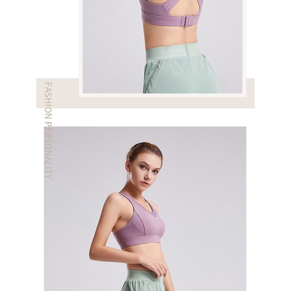 Мягкая ткань x связывает спорт задних женщин бюстгальтер проложил влагу wicking