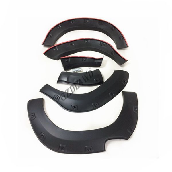 La original 2015-2019 de la ceja de la rueda de coche de Toyota Hilux Revo Rocco diseña el ABS negro