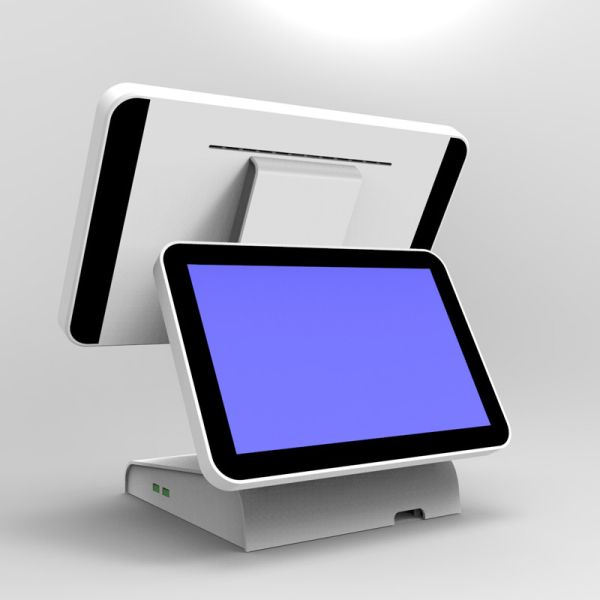 Angle Adjustable Touchscreen POS Terminal Two Screens Windows / Andriod Version DC 12V