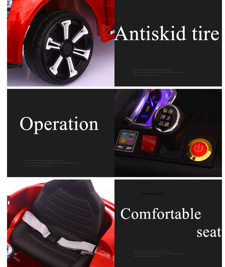 Trendy 12v Electric Ride On Cars With Remote Control Four Wheel Drive Toy Car OEM