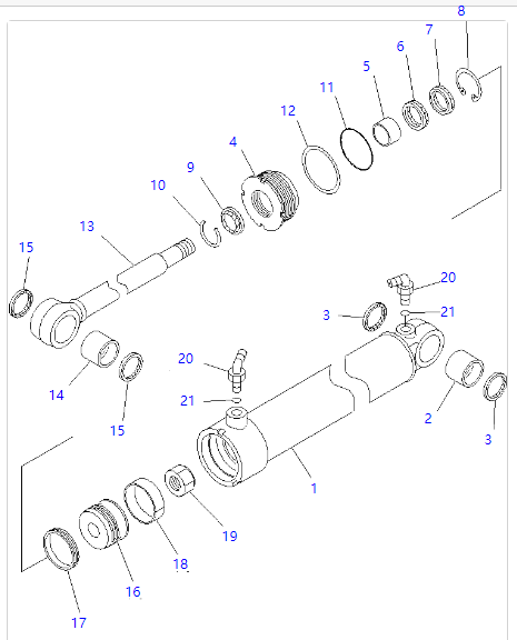 707-00-X7560 70700X7560 Типовой комплект лог Граппл цилиндр для Komatsu колесной погрузчики WA380-6 WA380-5 WA400-5