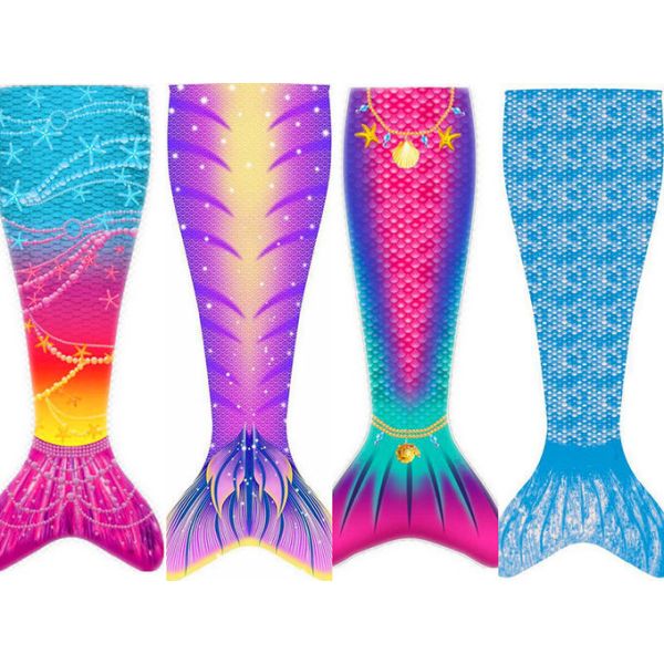 Stretchable Ladies Mermaid Tail Monofin Fin Filpper Cosplay Swimsuit