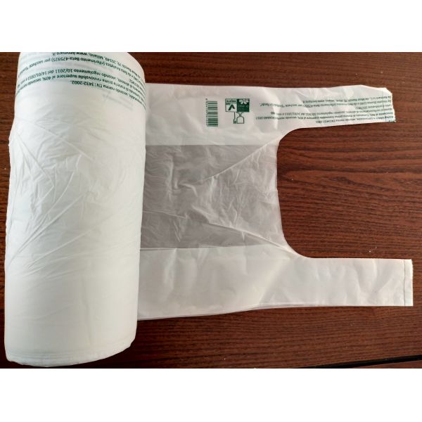 Food Grade Small Biodegradable Plastic Bags 22+12 x 50 Cm For Fruits