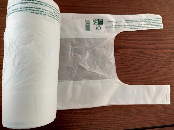 Food Grade Small Biodegradable Plastic Bags 22+12 x 50 Cm For Fruits