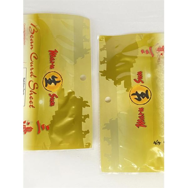 3 Side Stand Up Mylar Food Bags Recyclable For Dry Bean Curd Sheet