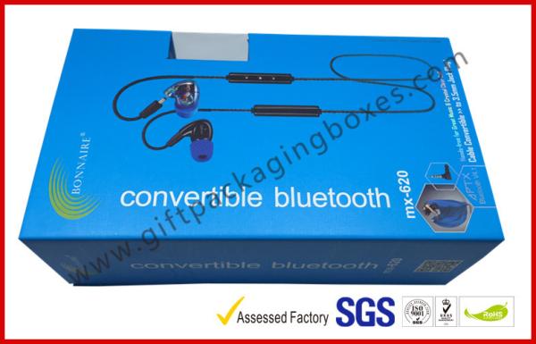 Blue Color Apparel Gift Boxes / Smart Watch Box For Packing Electronic Product