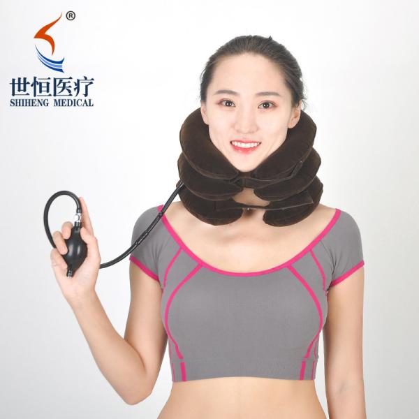 Air neck traction travel neck pillow inflatable cervical collar neck brace stretches the cervical spine