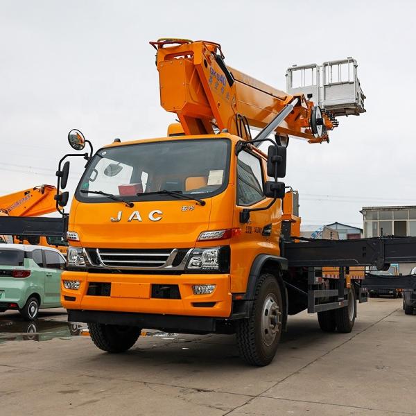 Cheap price Jianghui 40 m aerial work platform truck   aerial platform work vehicles with Liftlifting bucket type   on sale