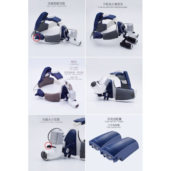 Faros baratos de LED Hospital Médico Quirúrgico Construido en Batería Faros a la venta