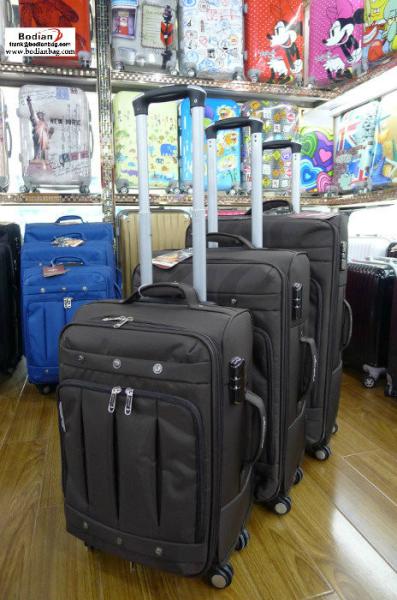 cheap soft sided 20''+24'' +28'' three piece trolley luggage set,suitcases from Baigou