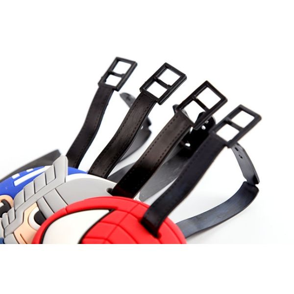 Custom cartoon luggage tag soft silicone luggage tag