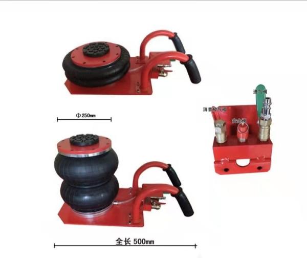 Bending Handle 2t Portable Pneumatic Car Jack With Two Bag