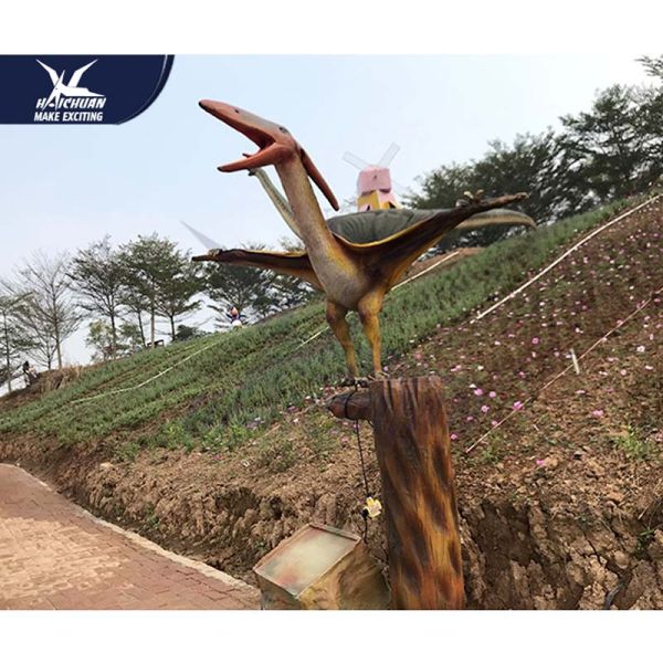 Handmade Lifesize Movable Pterosaur Decoration For Outdoor Place