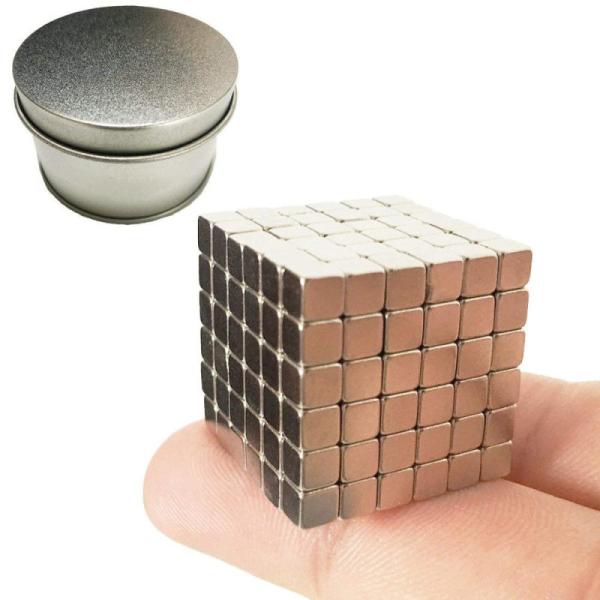 Colorful Cube NdFeB Magnet Set 216 512 1000Pcs Kids Educational Magnetic circle Toy 5MM Neodymium Magnetic