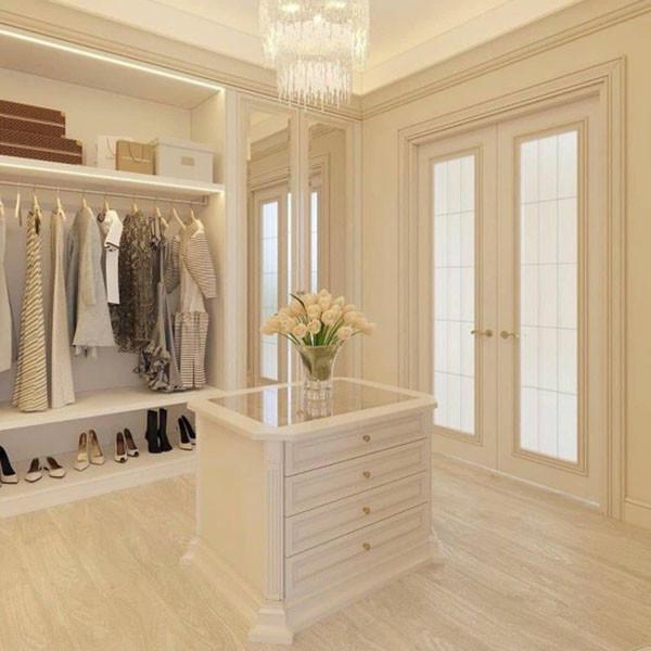 Quarto de dormir Armário moderno Armário de madeira Combinação de armários para roupas