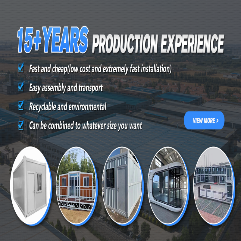 Стальная конструкция Эко открытый кофейня дизайн Хранилище Преfabрикованный контейнерный дом