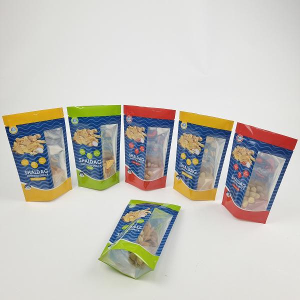 Digital Printed Eco Friendly Snack Bag Packaging with Zipper Resealable Plastic Food Seal Packaging