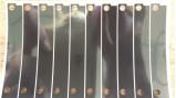 Shiny Black PET Die Cut Mylar Thin Two Small Hole Flexible Long Strip