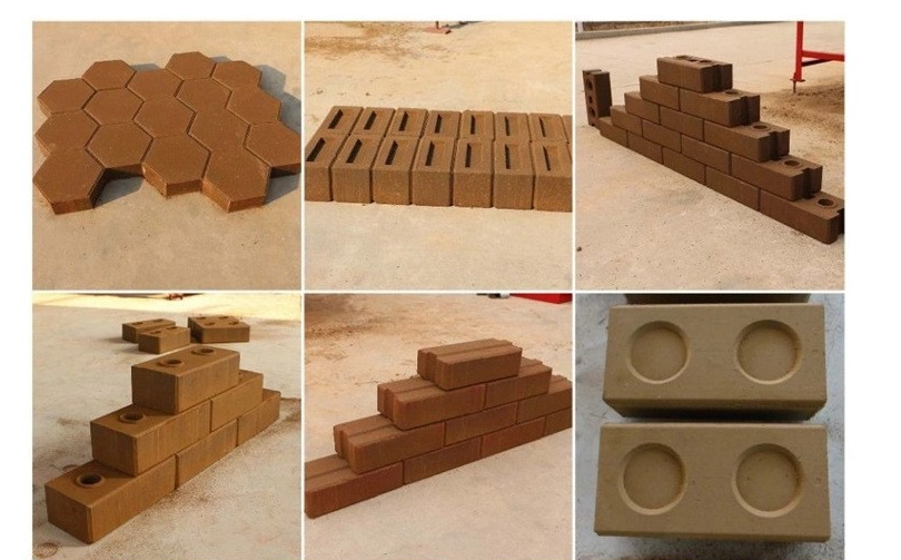 Manual Clay Brick Making Machine Diesel Hydraulic Burn-Free Hollow Brick Making Machine