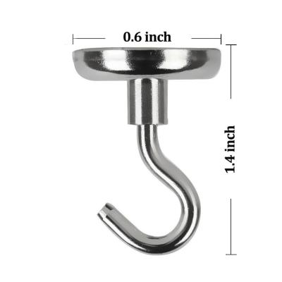 Kellin Neodymium Pot Magnet 0.6''D X 1.4''H Neodymium Magnetic Hooks Used asTool Holder