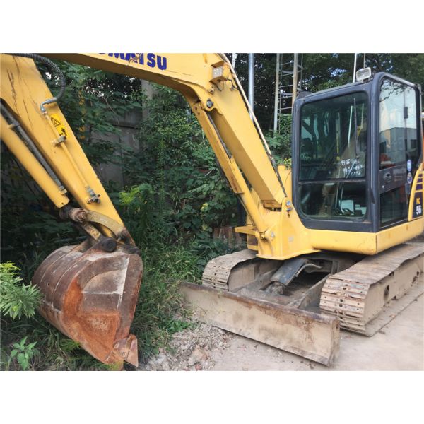 Used Komatsu PC56 Crawler Excavator 4D88E-6 engine 5T weight  with Original Paint
