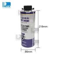 1 litro de cubo de pintura tanque químico de lata de metal redondo de forma de cilindro con tapa negra