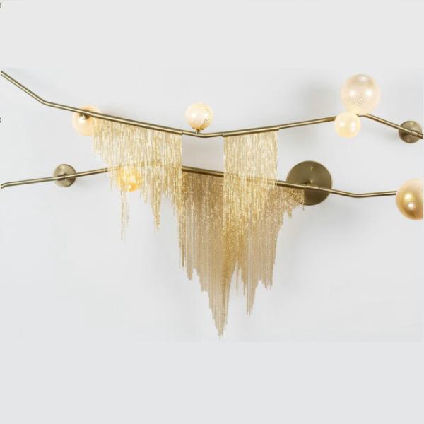 European Modern Gold Decoration Wall Light Fixtures Indoor